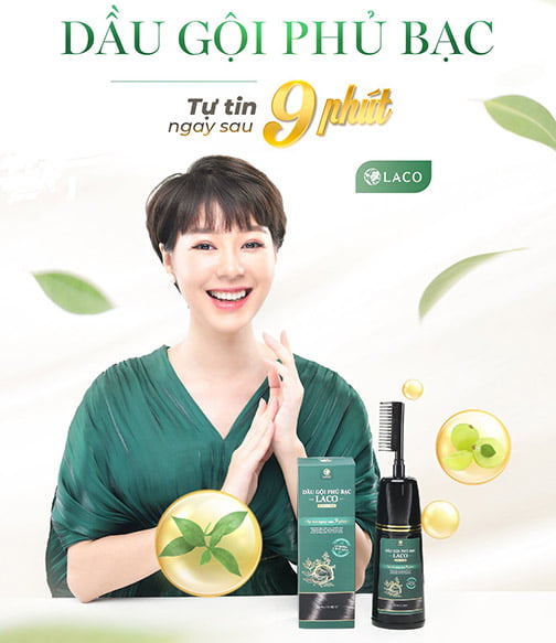 Dầu Gội Phủ Bạc Laco - Tóc Đen Tự Tin Sau 9 Phút Dầu Gội Phủ Bạc Laco - Tóc Đen Tự Tin Sau 9 Phút
