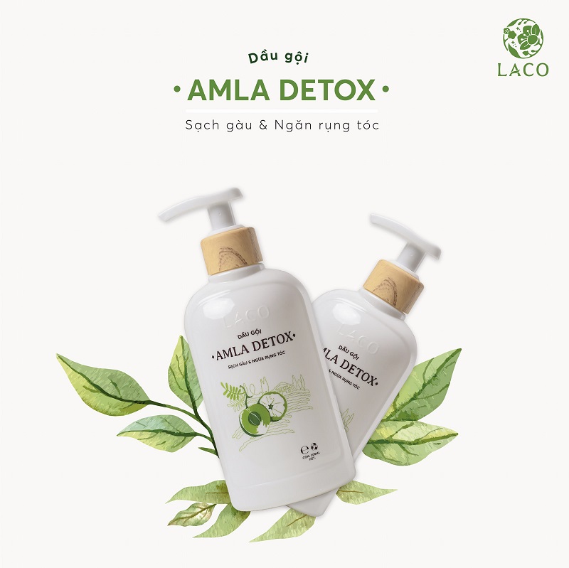 Dầu gội đầu Amla Detox sạch gàu & ngừa rụng tóc