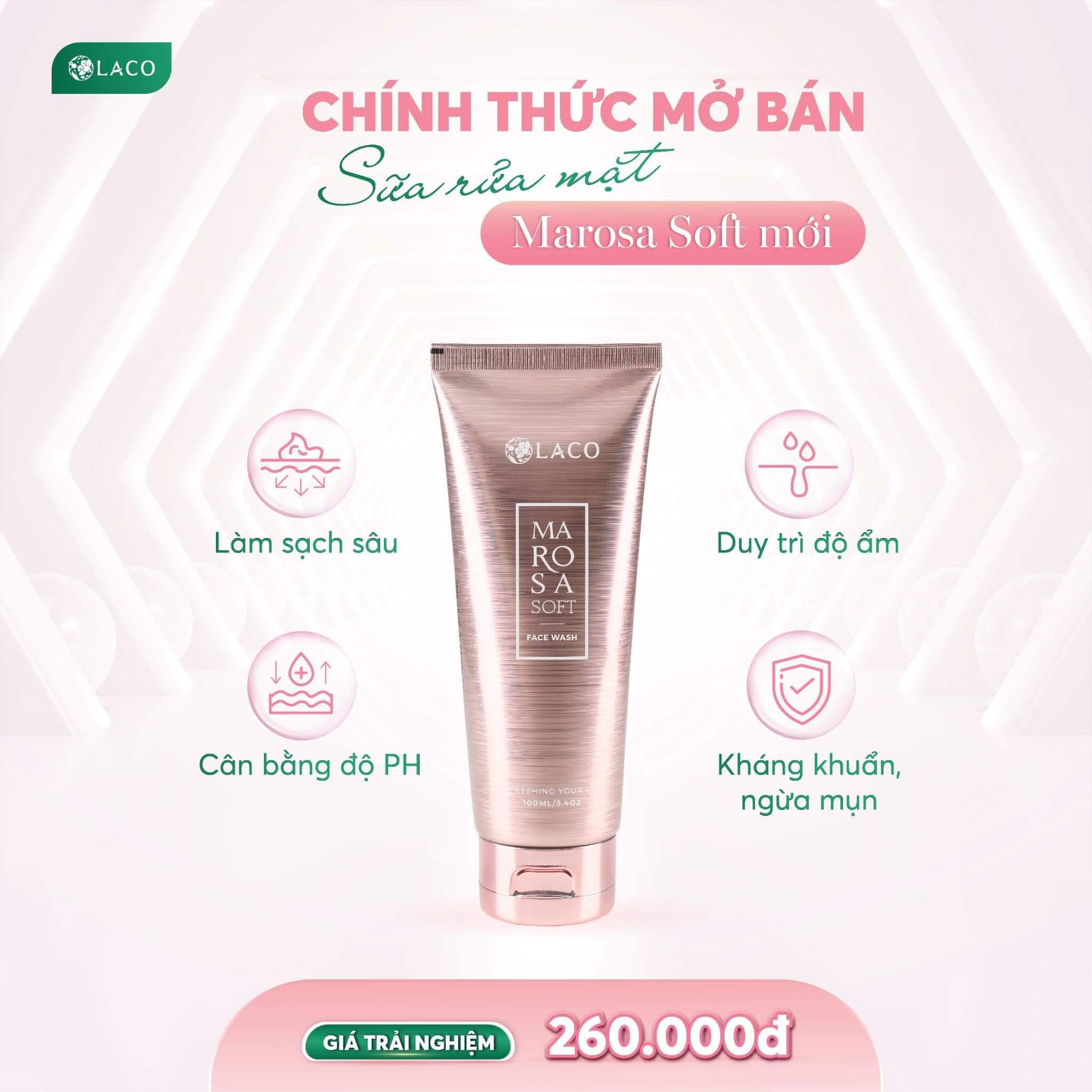 SỮA RỬA MẶT MAROSA SOFT SỮA RỬA MẶT MAROSA SOFT